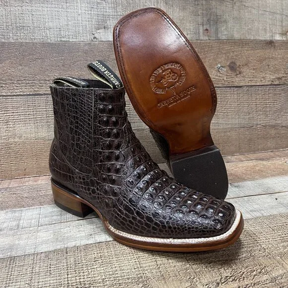 Men\'s Western Vaquero Rodeo Half Boot Crocodile Print Real Leather Handmade 382 $_57.JPG?set_id=8800005007 main image 2